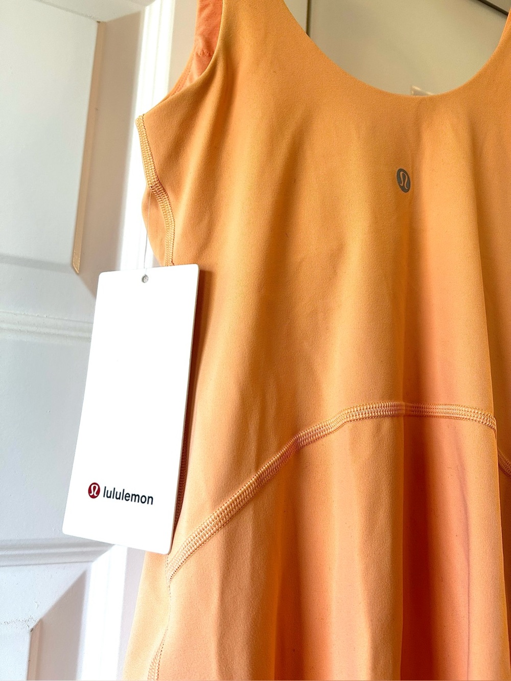 NWT LULULEMON Align Dress Athleisure Built-in Bra Shorts Peach Bellini 2,4 - Picture 8 of 10
